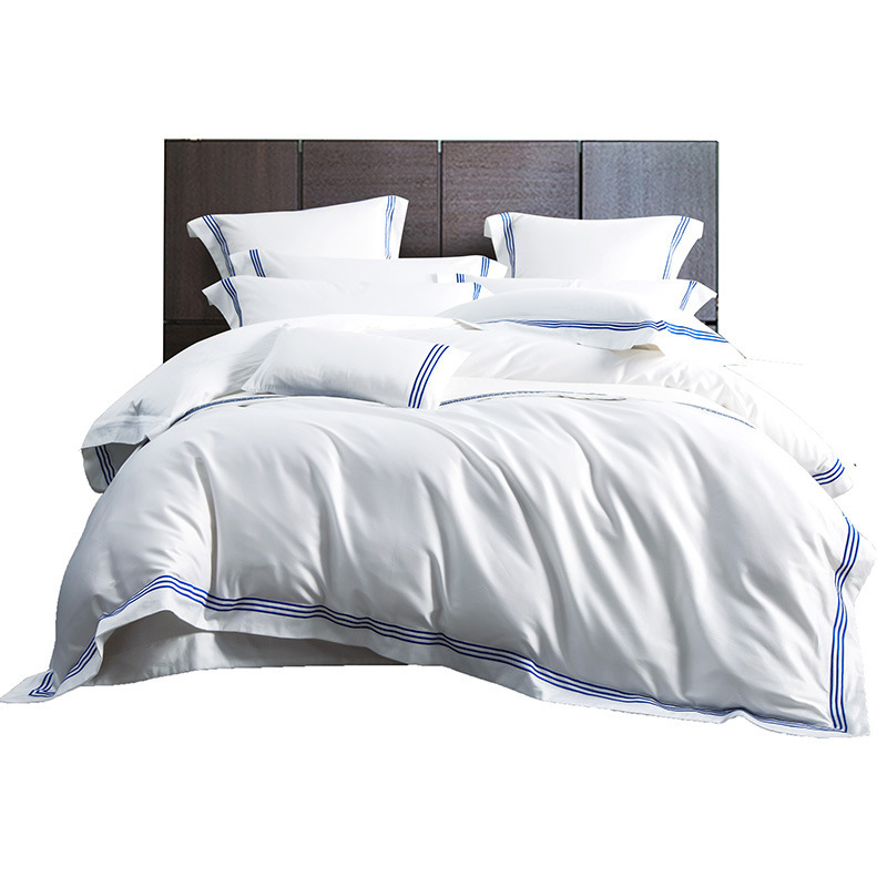 wholesale 200TC plain white king size 100% cotton luxury bedspreads