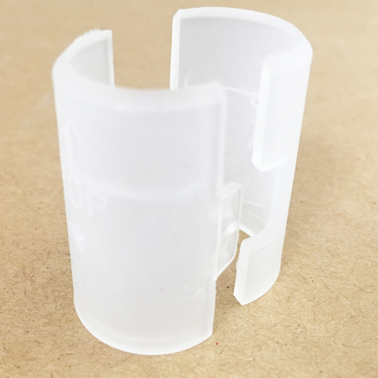 China Supplier clear 25mm tube pipe parts plastic fasteners lock clip