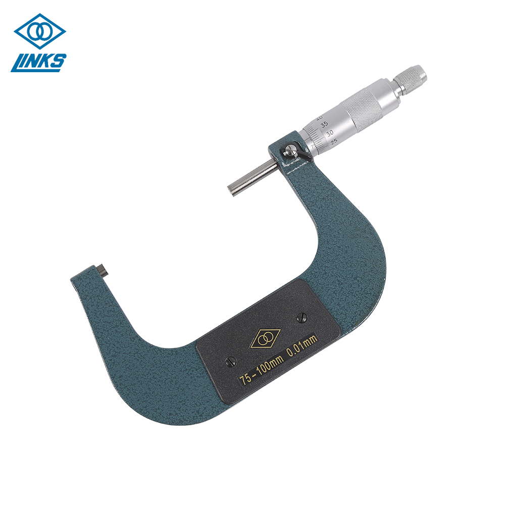 outside Micrometer Metric Screw Micrometer Pitch 0-25mm / 0.01mm for Measuring Instrument