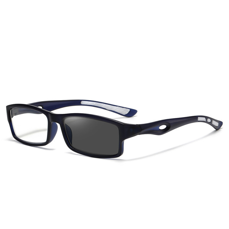 Latest Comfortable PC Frame Photochromic Progressive Lenses Reading Glasses Rectangle Blue Light Blocking Presbyopic Eyeglasses