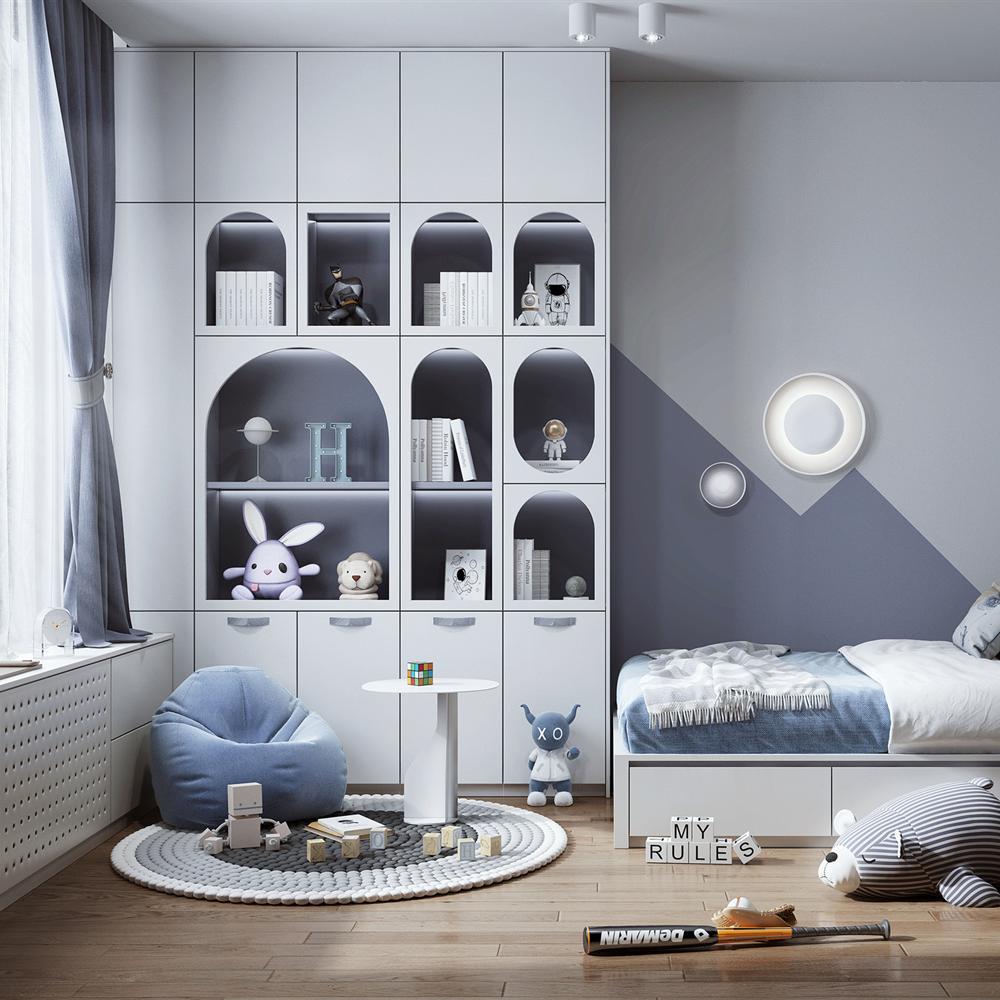 Modern Children's Soft Furniture Toy Cabinet and Chairs for Bedrooms & Hotels