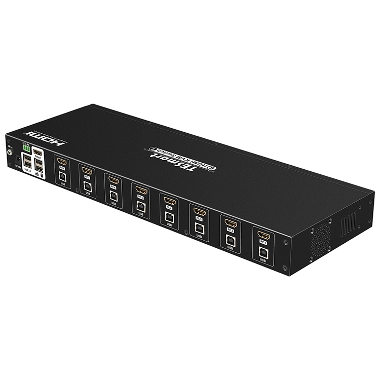 4k hdmi switch CE FCC High Quality HDMI KVM Switch HDCP IR Remote over IP RS232 8 Port HDMI KVM Switch