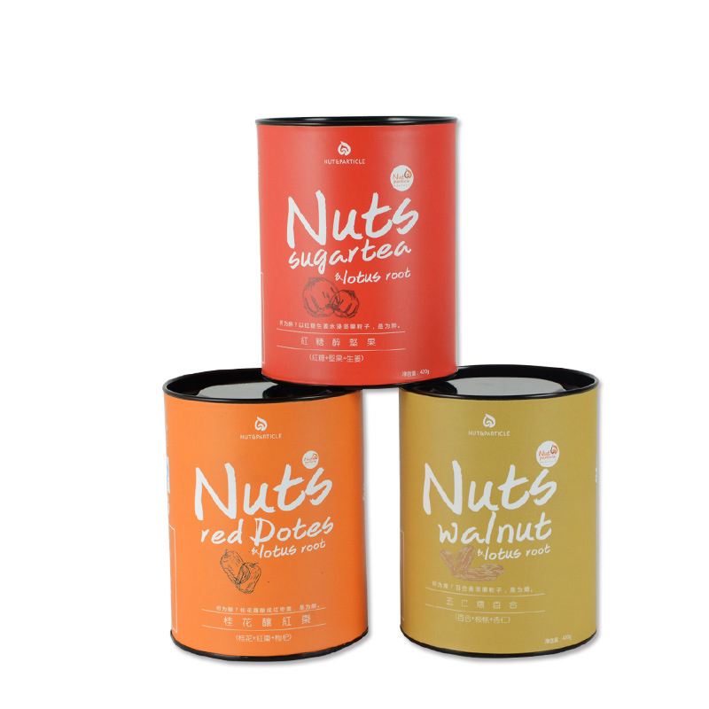 Factory Creative Custom Printed Food Packaging Box Cylinder