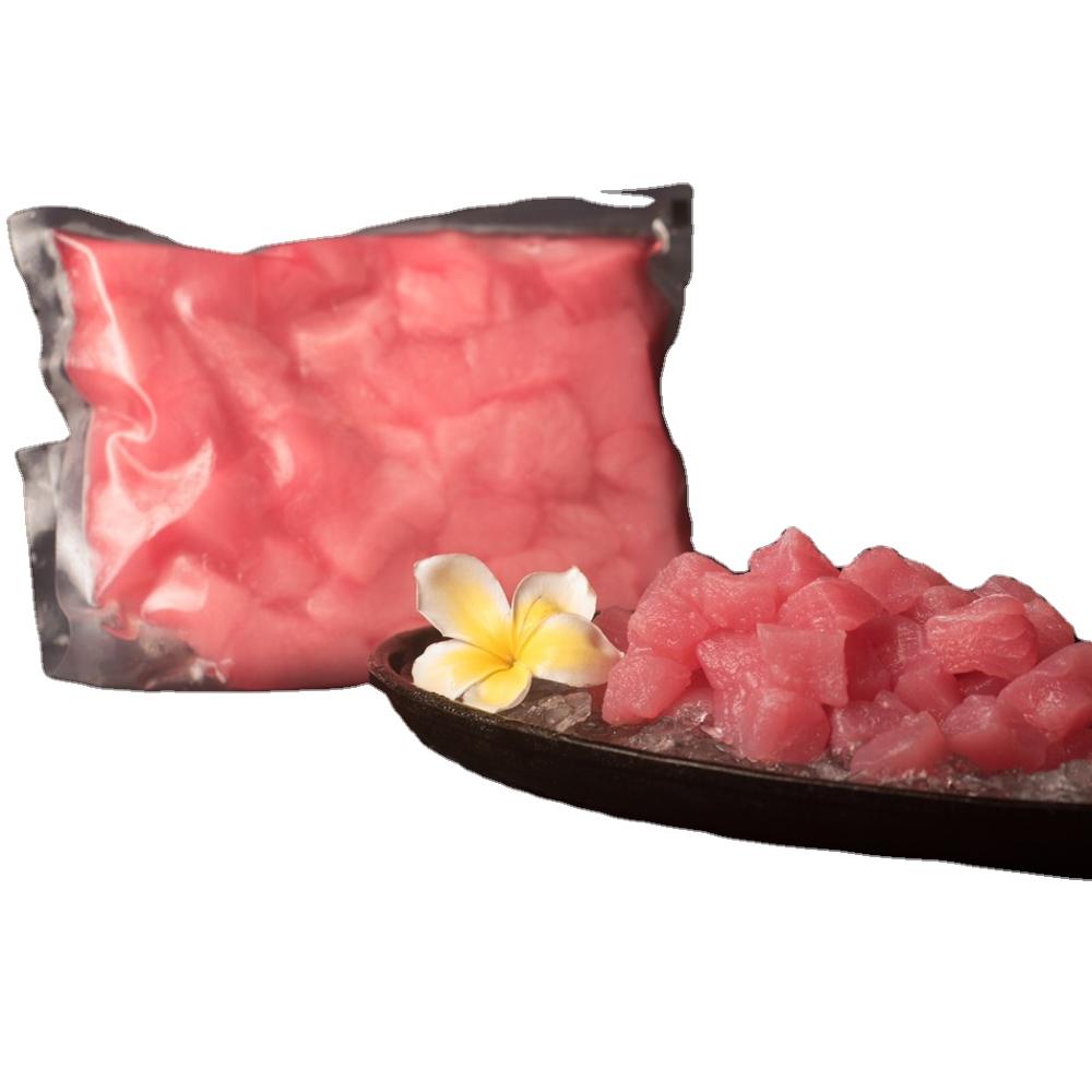 Factory sale various IQF yellowfin frozen tuna cube for fresh seafood