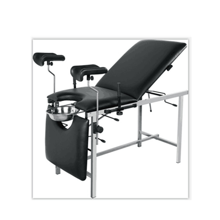 BT-OE027 hospital 3 section adjustable manual gynecology examination Table medical obstetric surgical exam bed leg holder price