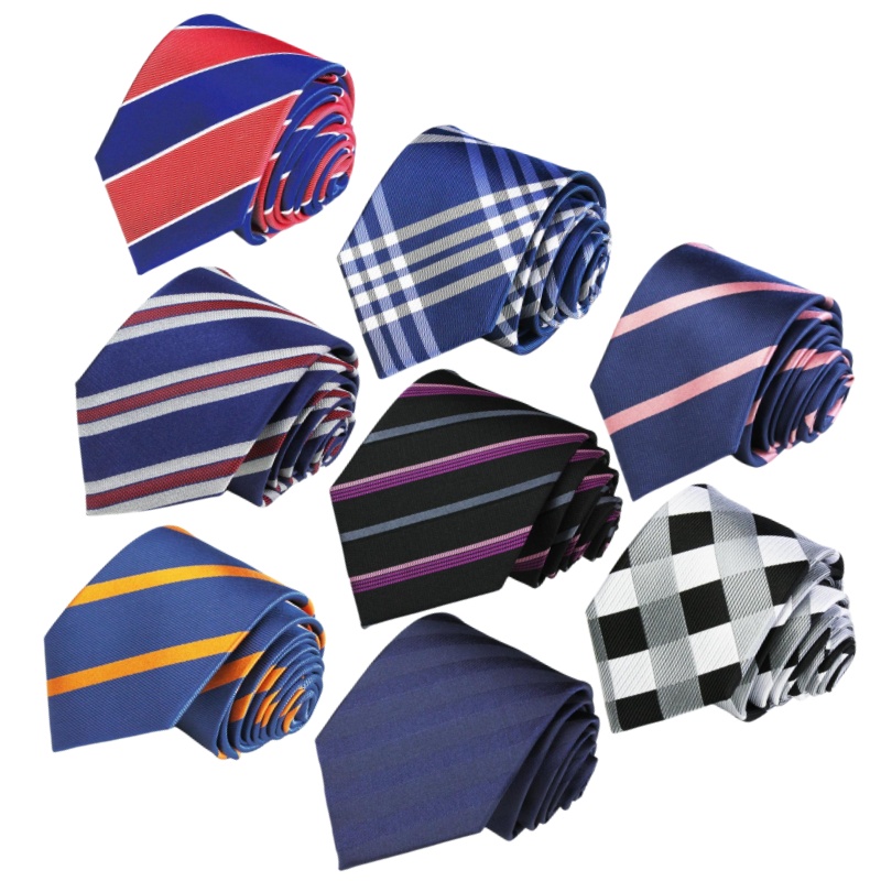 wholesale high quality jacquard striped silk neck ties for men