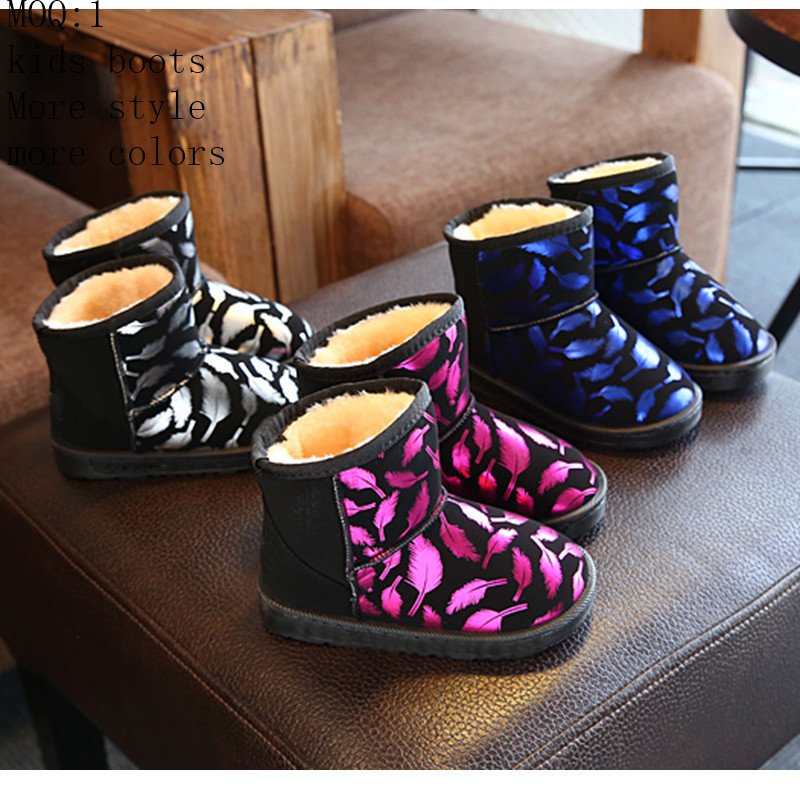 2022 Custom Superstarer plus size women and kids snow boots non-slip rubber sequin bling bootie for cold weather