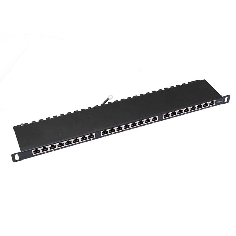 Wiring accessories 0.5u Category 6 half-height shielded network distribution frame anti-interference 19-inch cold-rolled steel p