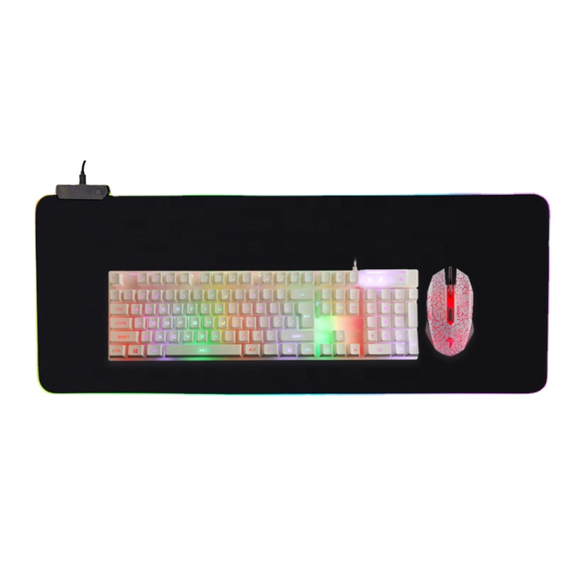 Dropshipping RGB Mouse Pad For Gamer Luminous Multi Color Mouse Pad RGB Lighting Anti-Slip Adjustable Lighting Gaming Mouse Pad
