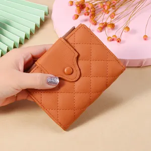 Factory Direct Wholesale Monedero Money Bag Embroidery Card Holder Elegant Wallet Leather For Women
