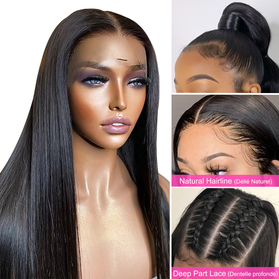 Wholesale wigs 100% human hair 150% 26 inches brazilian glueless bone straight remy braided full lace natural human hair wig