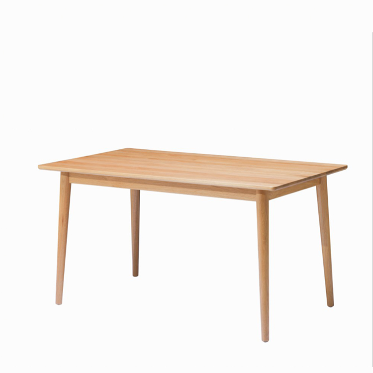 Modern Nordic style rectangular oak solid wood dining table