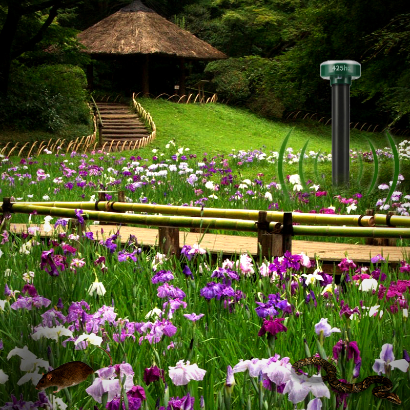 Hot Sales Outdoor Garden Mole Repellent solar power ultrasonic mouse repeller for paddy field