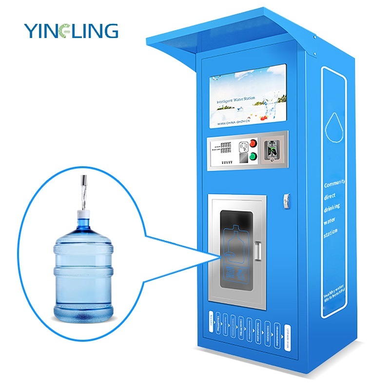 Money-earning Cheap Commercial Use Automatic Self-service 400/800 GPD Water Vending Machine Coin Operated Water Vending Machine