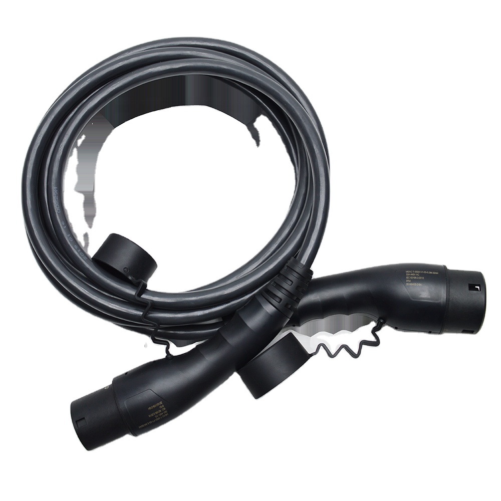 IEC 62196 plug level 2 charger ev charging cable three-phase 32A