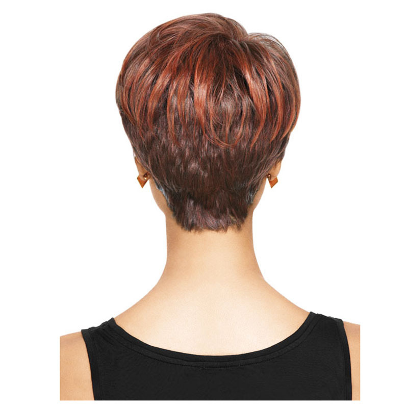 Fashionable European And American Modern Brand Synthetic Wigs Black Ladies Short Curly Chemical Fiber Hair