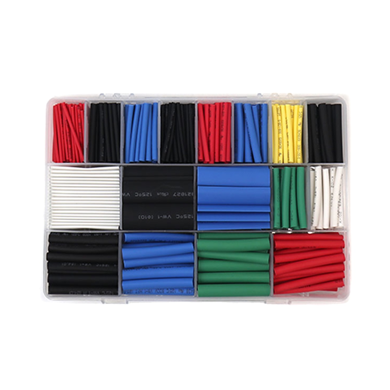 environmental protection thin wall transparent roll kit shrinking pack pe 670pcs/set heat shrink sleeve tubing