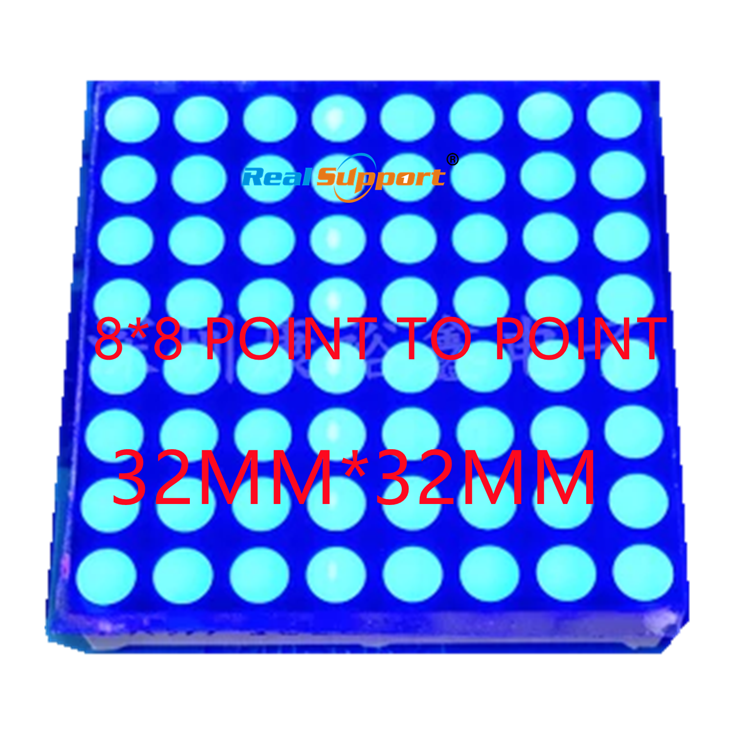 LED Dot Matrix Display 8x8 3mm 32*32MM Blue Common Cathode LED display 1088AB