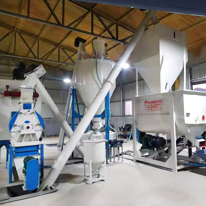 3-5 tph pellet production manufacturing animal feed processing plant