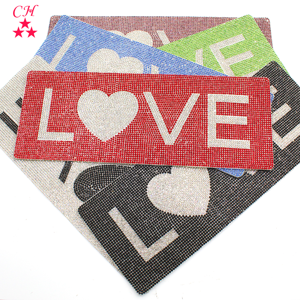 Custom Decorative Sticker Personalized Rhinestone Sticker Sheet Love Sticker Logo