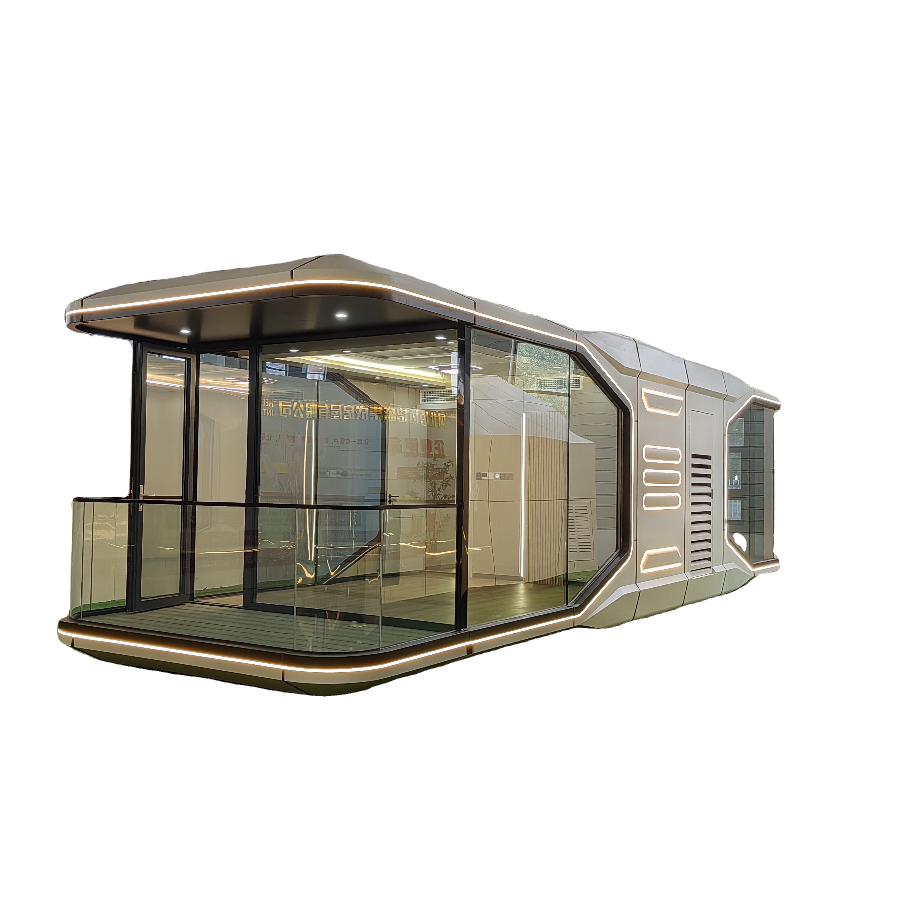 High Quality China Prefabricated Capsule Hotel Smart Mobile Tiny Homes 20ft and 40ft for Office Use or Holidays
