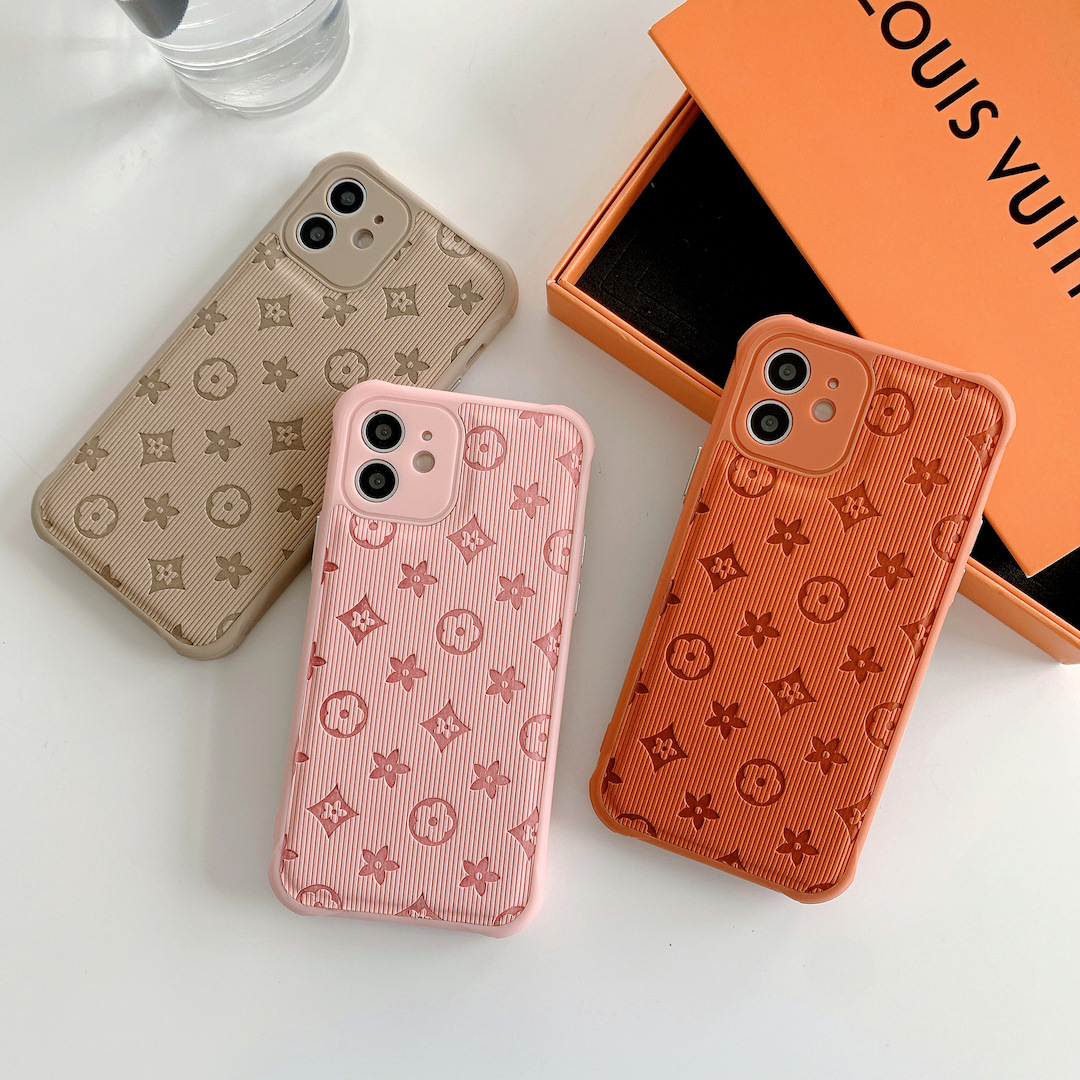 Брендовые дизайнерские кожаные роскошные чехлы для телефонов iPhone 13 Pro Max