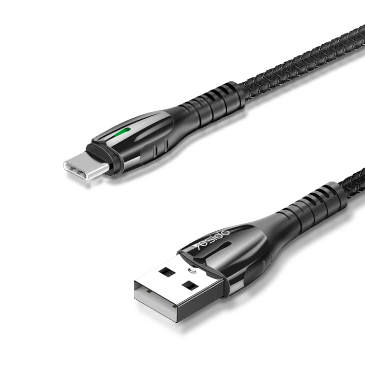 Yesido 2.4A зарядки 8Pin Usb кабель с нейлоновой оплеткой из цинкового сплава, цинковый сплав покрытие Кабельная линия мобильный телефон зарядное устройство кабель для передачи данных Usb кабель для Iphone