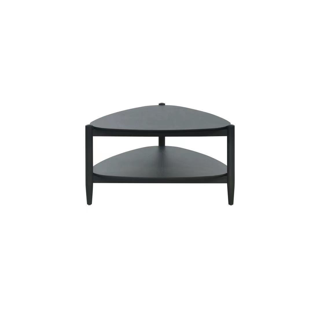Modern balcony small chair and table triangle shaped corner OAK wood cocktail for living room bar wedding