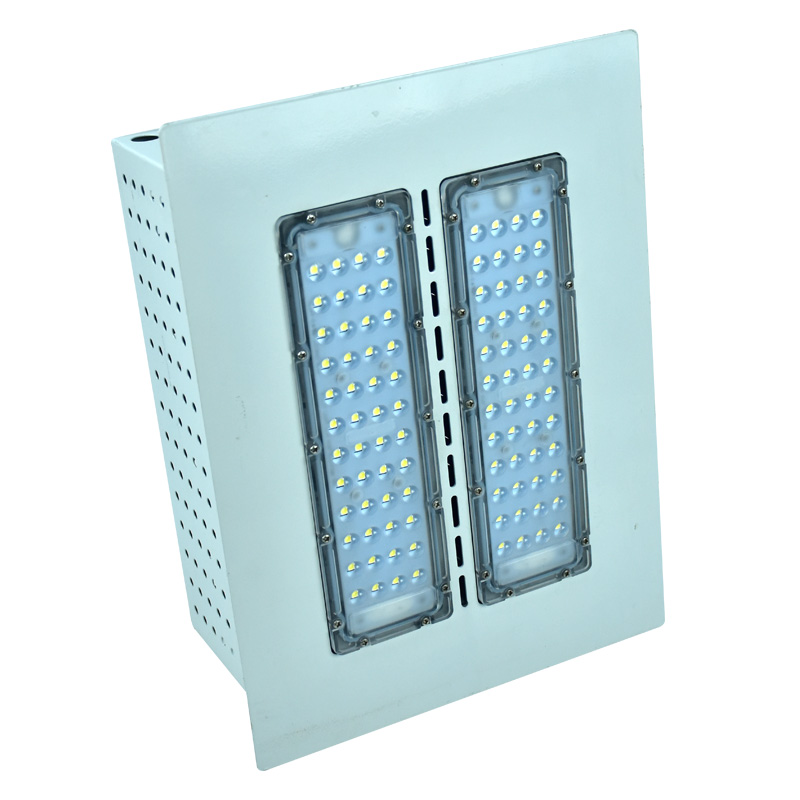 Ip65 Outdoor Waterproof Square Shape 100W Led Gas Station Canopy Street Lights Led Canopy Light For Gas Station