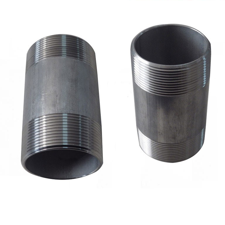 Stainless Steel Pipe Fitting Barrel Nipple Double Nipple Pipe Connecting Nipple 304
