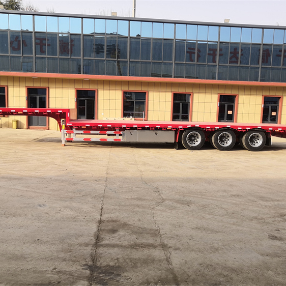 3 Axle30 тонн плоская кровать 50 футов тандем тележки 20ft 40ft 60ft бортовой полуприцеп для контейнера для Нигерии