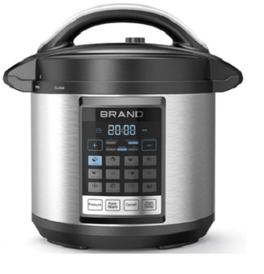 ZS-PC08HH 4L6L8L10L12L Pressure cooke led display double safe open lid protective button Aluminium pot