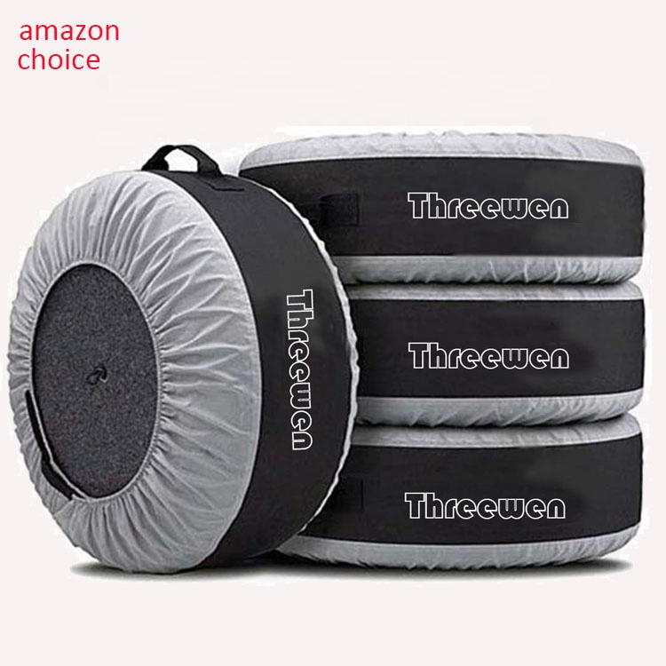 Hot sale Customized Adjustable Durable waterproof 4 PACK Type bag Tire cover car Tire Storage bag
