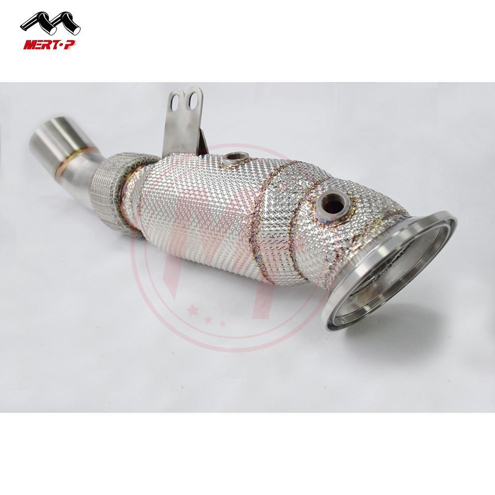 MERTOP RACING 200CC catted downpipe для B M W B58 F30 340i, F32 440i с тепловой оболочкой 2016 +