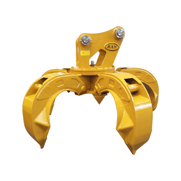 Excavator Attachment Hydraulic Metal Scraps Grapple for Sale Bucket Orange Staples Claw Grab An Grab Type Peel