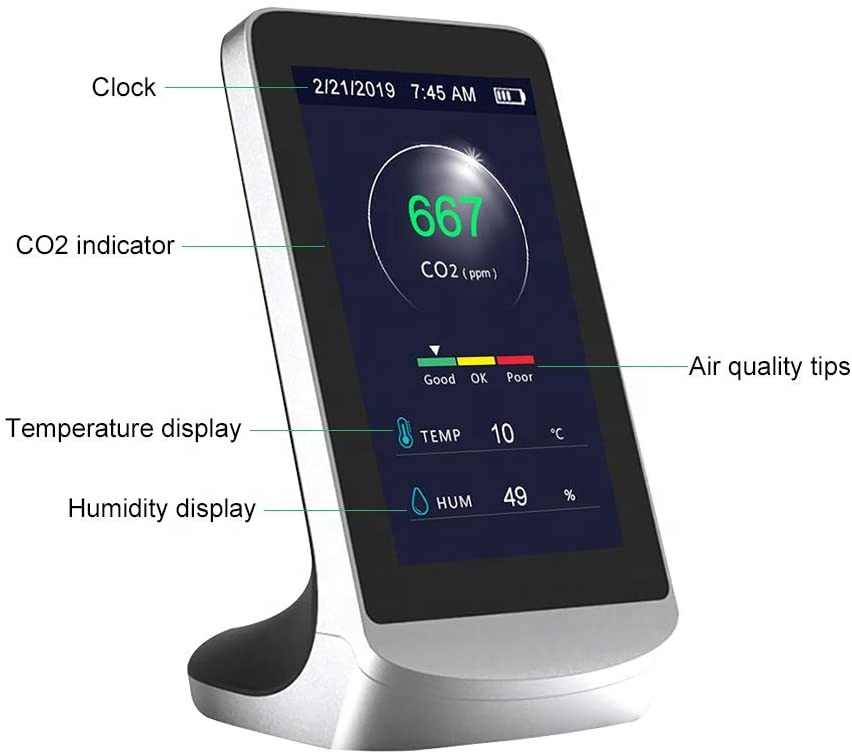 co2 meter air quality monitor gas detector co2 carbon dioxide monitor co2 gas detector