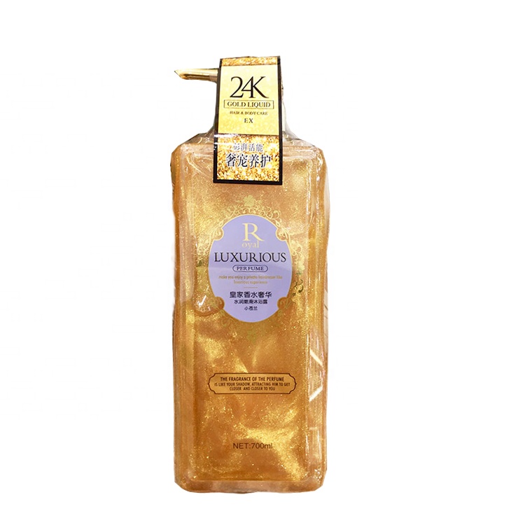Горячая продажа 24k Gold Body Wash увлажняющий фрезия полового органа, мыть золото гель для душа