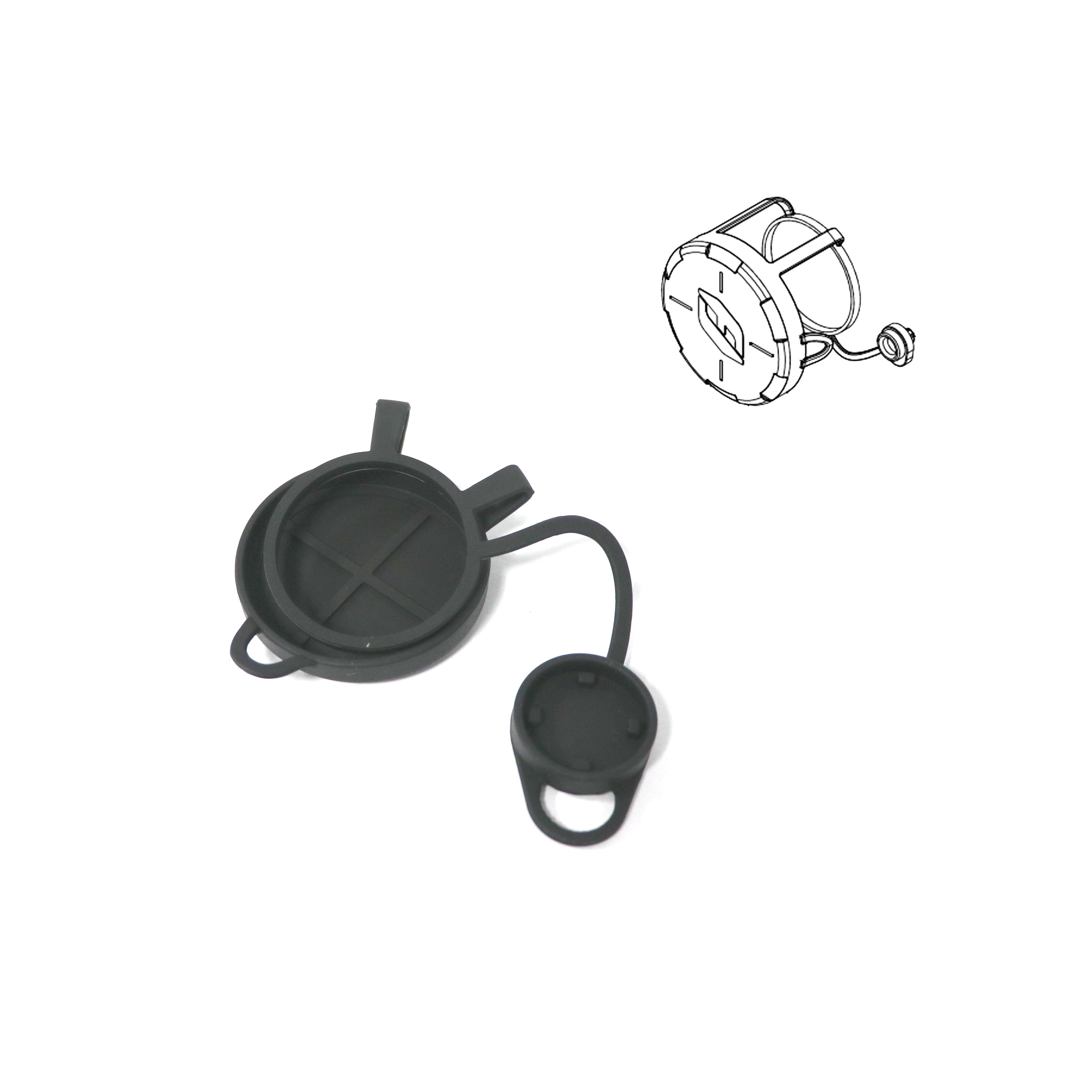 New Design For Camera Lens Guard Silicone Material Protective Cover Black Color Full Protection Lens Cap