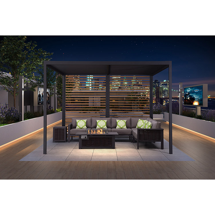 Professional 2021 New Outdoor Aluminium Pergola Teak Wood Pergola Modern Pergola Aluminium