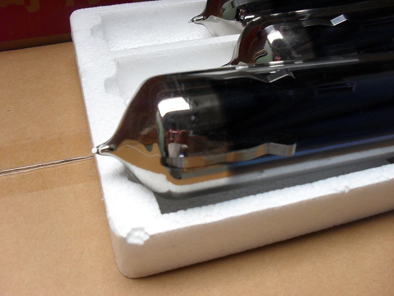 Three Target Vacuum Tube With Solar Selective Coating
