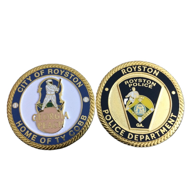Brass Coin Personalized Gold Coin Customized Factory Rope Edge Metal Craft Coin