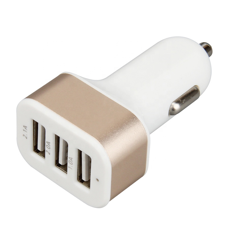 3 порта USB телефон быстрое зарядное устройство для автомобиля 5V Зарядное устройство USB 2.1A 2A 1A для смарт-телефонов и планшетных GPS