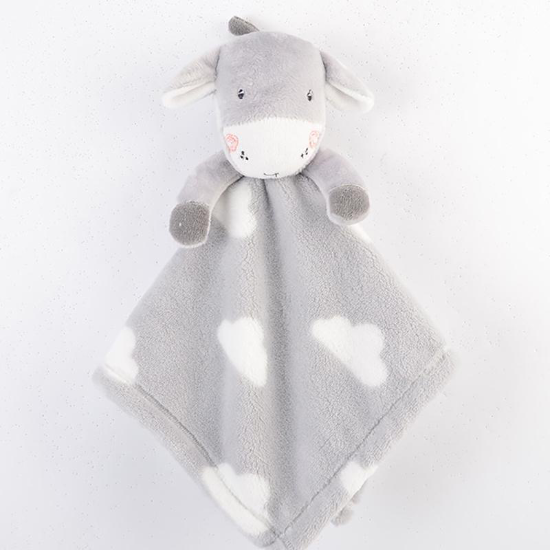 Baby creative Plush Soothing Toys Security Towels Newborn Baby Donkey Theme Soft Towel