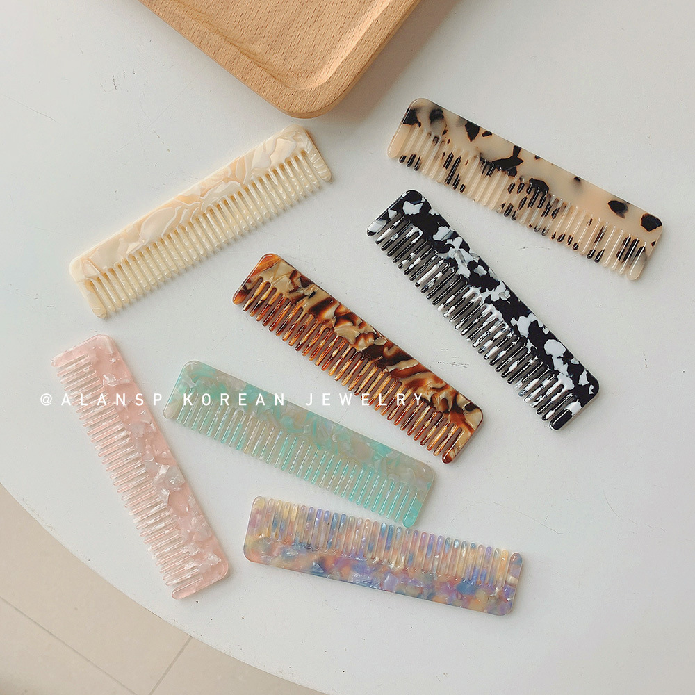 RARA 11.3CM Hot Sale Ins Fashion Hair Accessories Wholesale Custom Tortoise Luxury Acetate Hair Comb