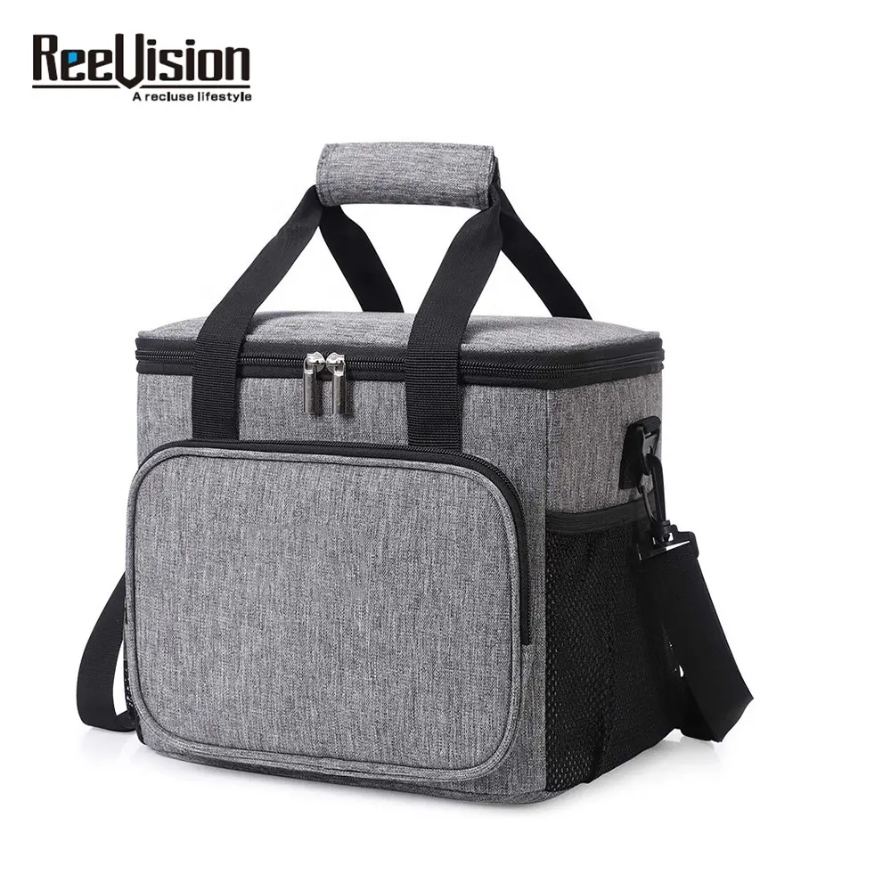 High Quality Canvas Custom Ice Insulated Thermal Bag Food Delivery Picnic Camping Lunch Bag Cooler Bag Fishing Cooler Box CN ZHE