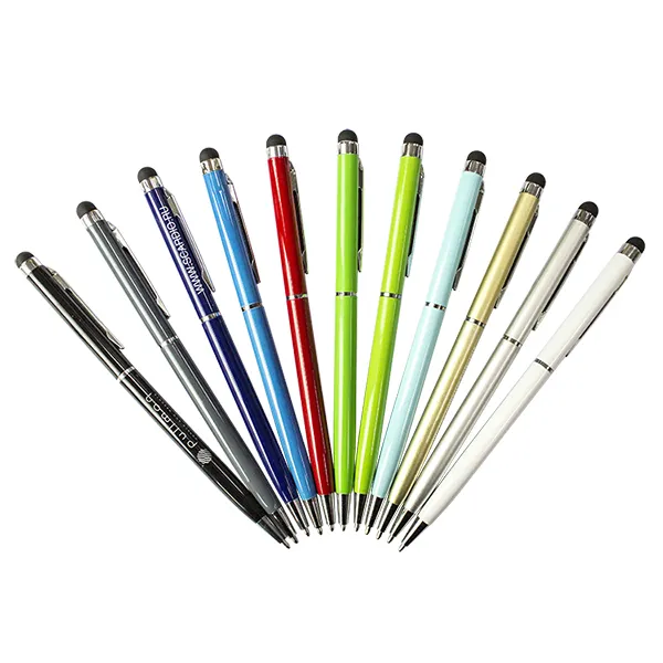New Design Colorful Your Logo Metal Capacitive Stylus Touch Ballpoint Pen