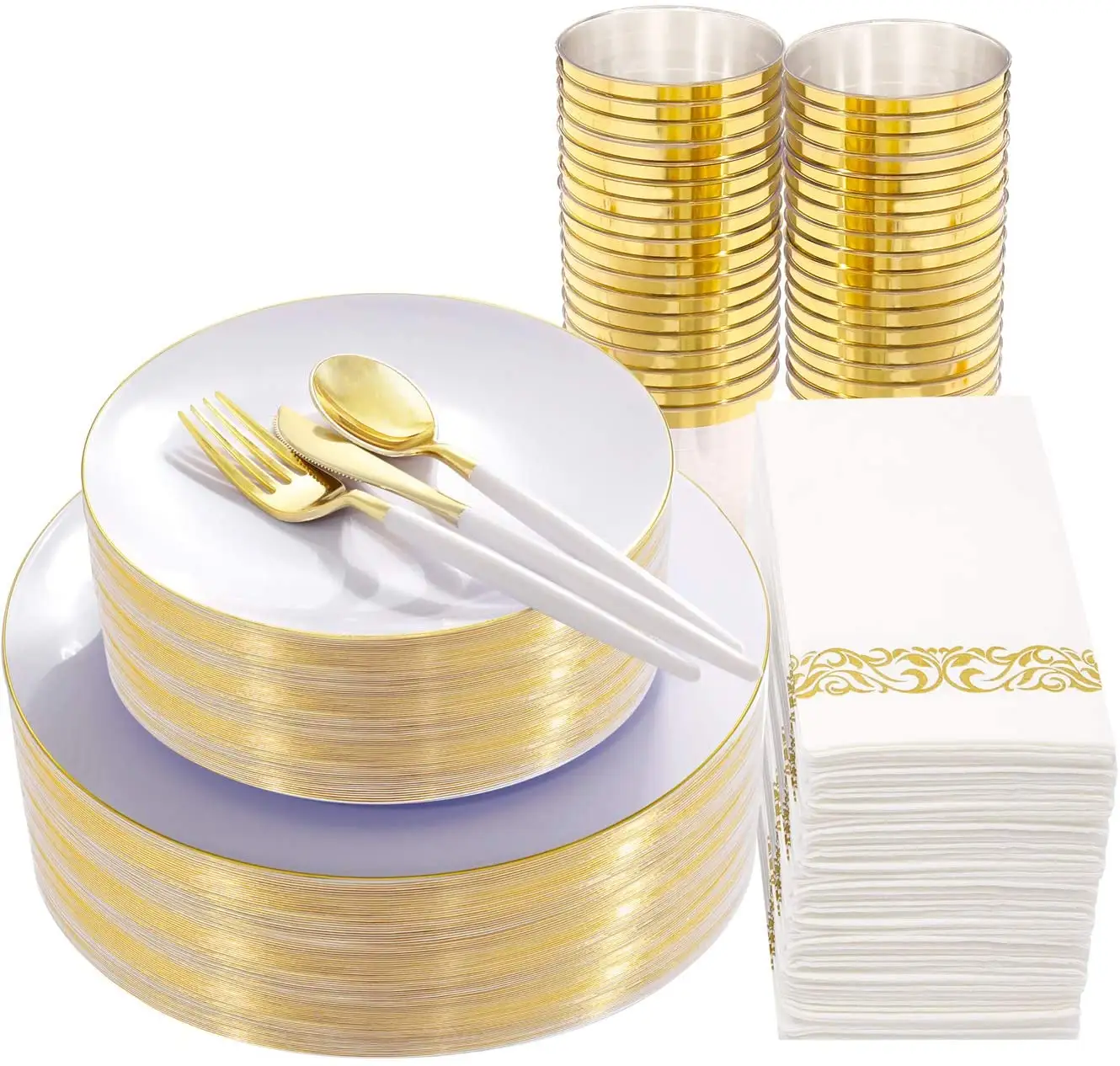 Winning Safety Eco Disposable Wheat Straw Dinner Wedding Party Round Plastic Plates Set For Dinnerware Serving Edible Hot Food