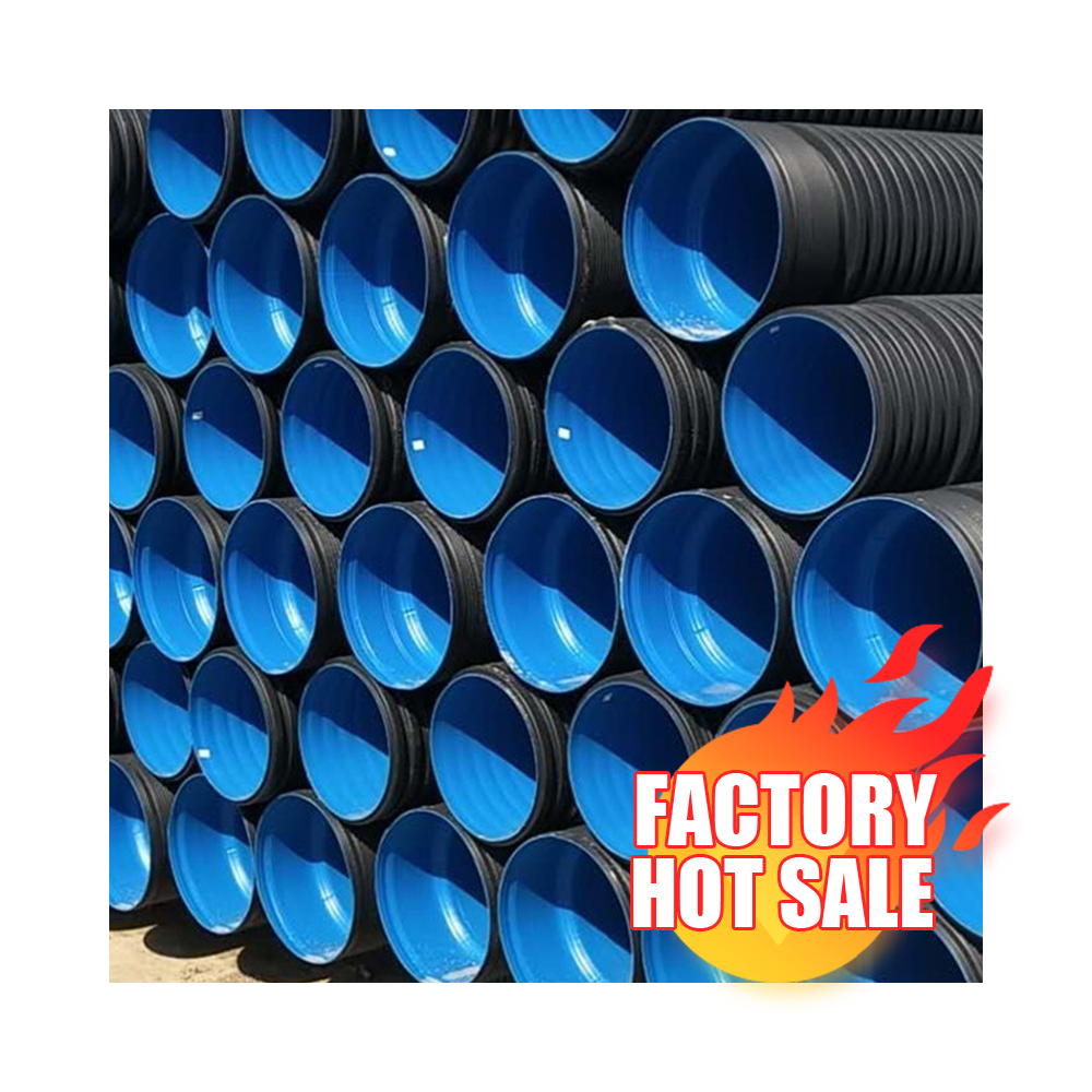36 HDPE двойная гофрированная дешевая огромная пластиковая канализационная труба
