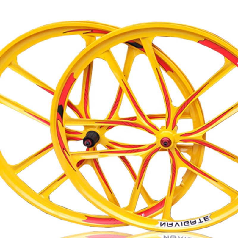 29 inches black yellow mountain bike bicycle wheels rims for adult