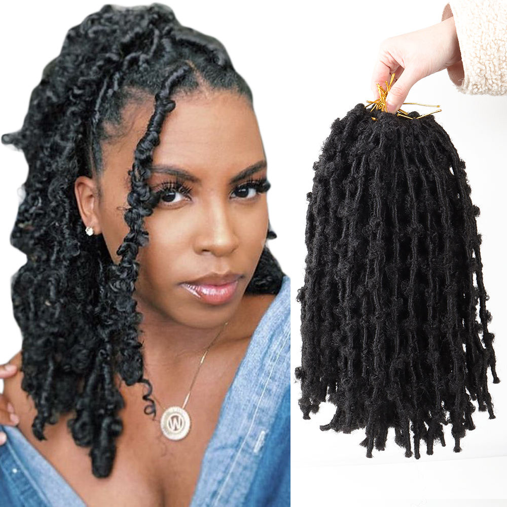HEFEI огромный блонд Красный Новый 18 24 дюйма бабочка locs крючком preloped pretwisted butterfly locs заколки для волос крючком коса